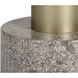 Monaco 23.5 X 15.75 inch Gold / Grey Marble / Charcoal Grey Coffee Table